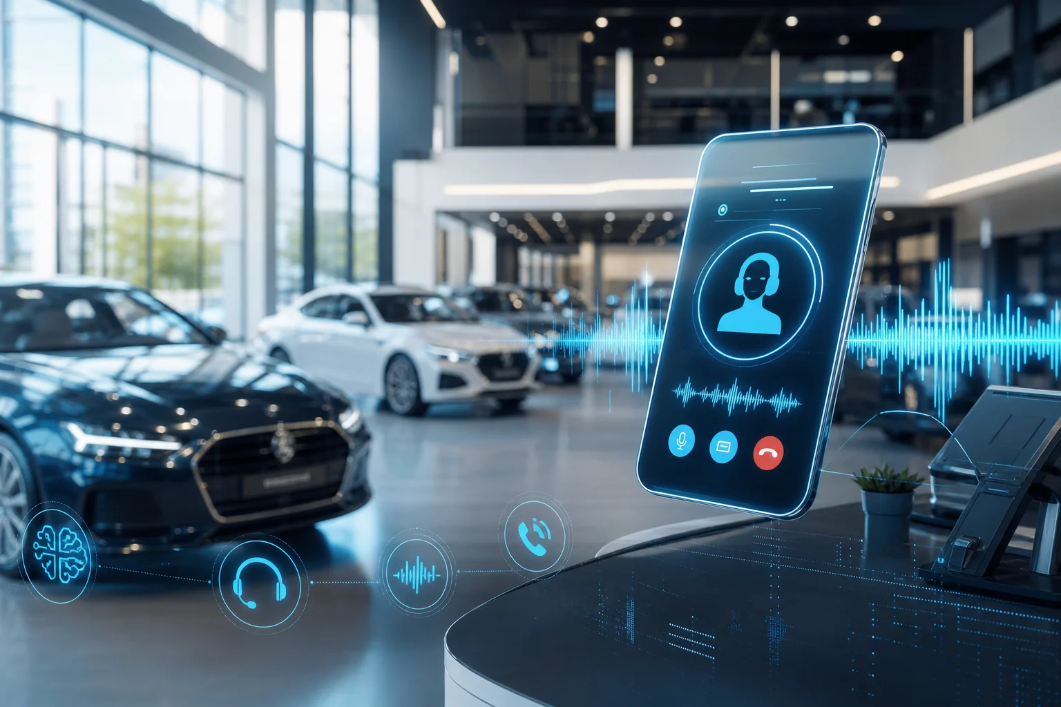 AI voice agent for car dealerships — Digital Stack answers inbound calls 24/7 in New Orleans showrooms